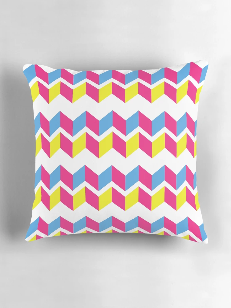 Thumbnail 3 of 4, Pillow, Symmetrical Triangle Pattern designed and sold by PeacePrint.