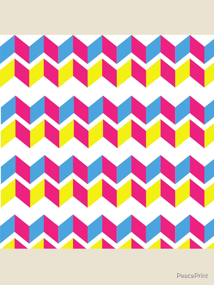 Thumbnail 4 of 4, Relaxed T-Shirt, Symmetrical Triangle Pattern designed and sold by PeacePrint.