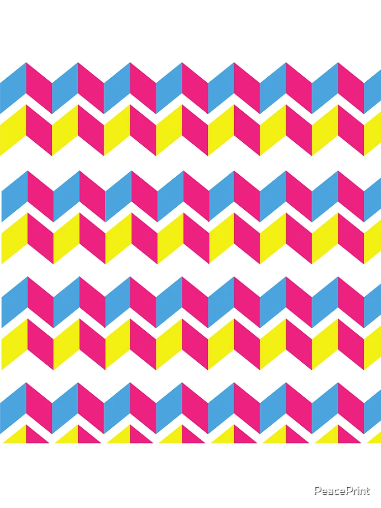 Thumbnail 7 of 7, Oversized T-Shirt, Symmetrical Triangle Pattern designed and sold by PeacePrint.