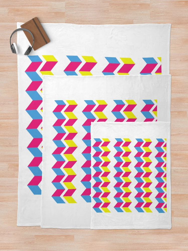Thumbnail 5 of 6, Throw Blanket, Symmetrical Triangle Pattern designed and sold by PeacePrint.