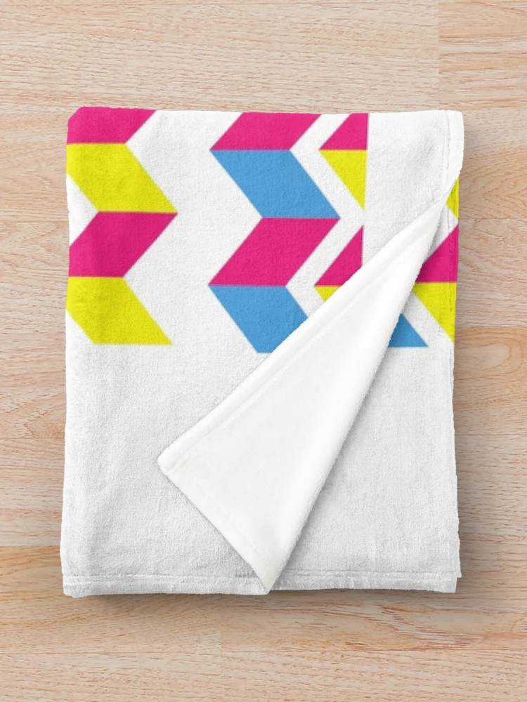 Thumbnail 3 of 6, Throw Blanket, Symmetrical Triangle Pattern designed and sold by PeacePrint.