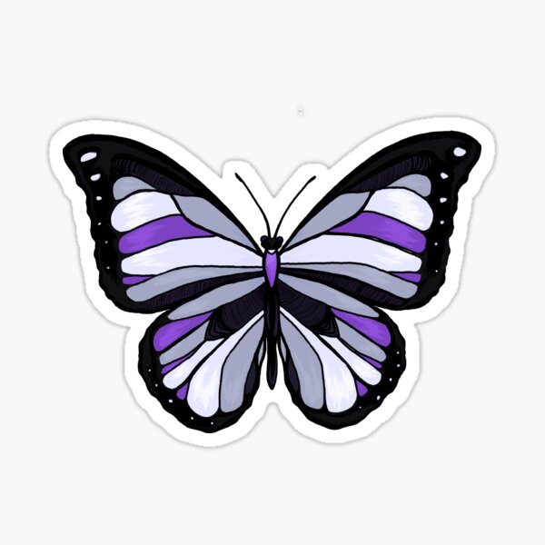 Artikel-Vorschau von Asexuelles Spektrum Schmetterling, designt und verkauft von Itinlea.