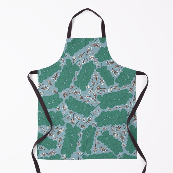 Item preview, Ferns and berries, blue designed and sold by ceciboo.
