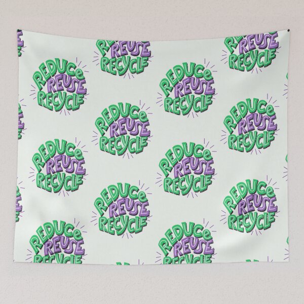 Item preview, reduce reuse recycle designed and sold by DareRabbit.
