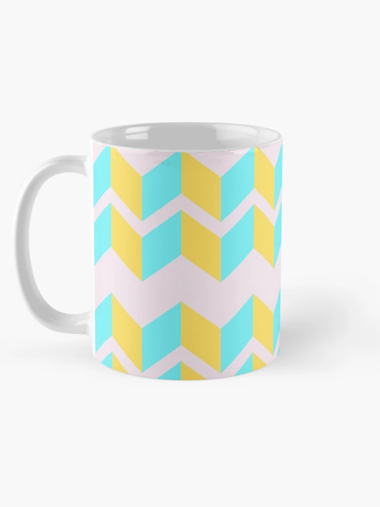 Thumbnail 5 of 6, Coffee Mug, Symmetrical Triangle Pattern designed and sold by PeacePrint.