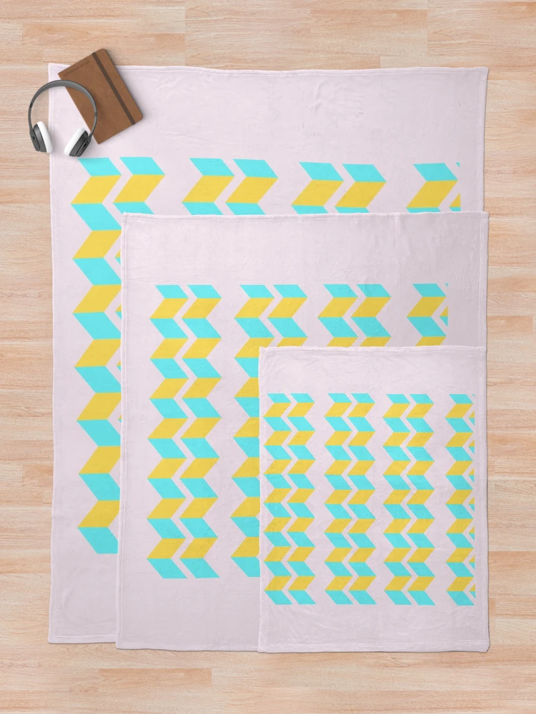 Thumbnail 5 of 6, Throw Blanket, Symmetrical Triangle Pattern designed and sold by PeacePrint.