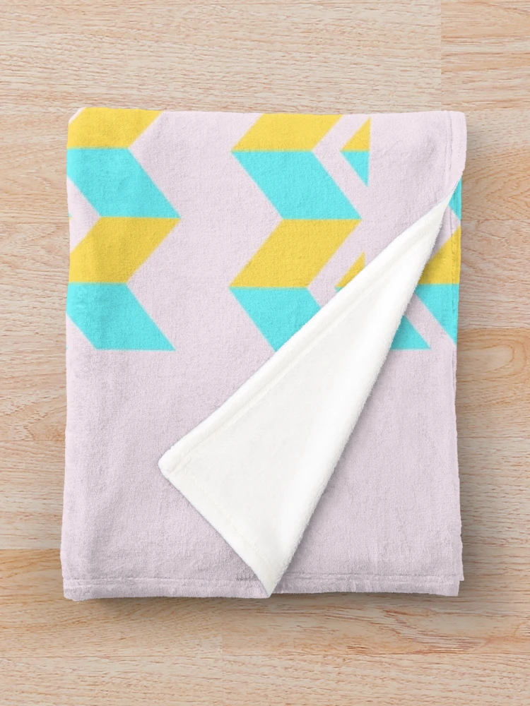 Thumbnail 3 of 6, Throw Blanket, Symmetrical Triangle Pattern designed and sold by PeacePrint.
