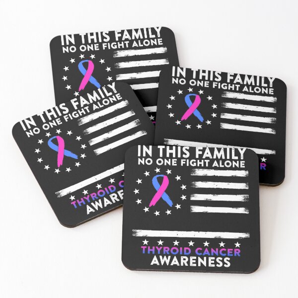 Item preview, In This Family No One Fights Thyroid Cancer Alone American Betsy Ross Flag designed and sold by deputylove.