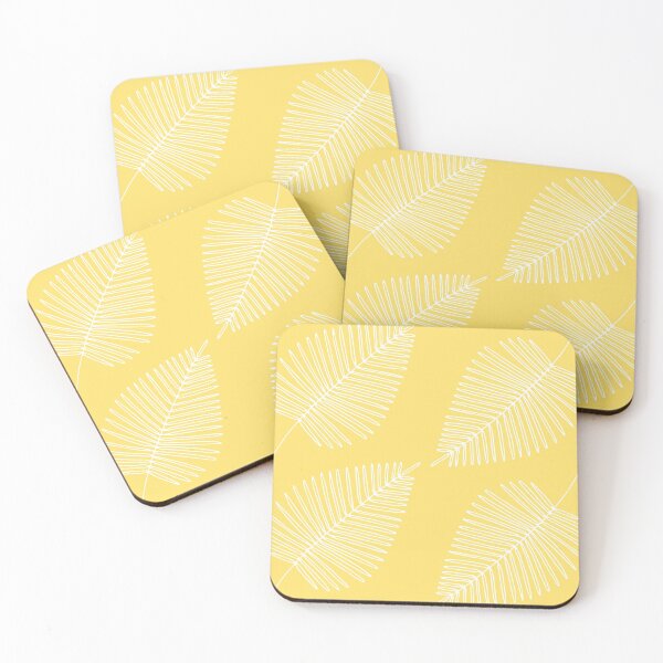 Item preview, Modern yellow leaf pattern  designed and sold by ArtishbyLisa.