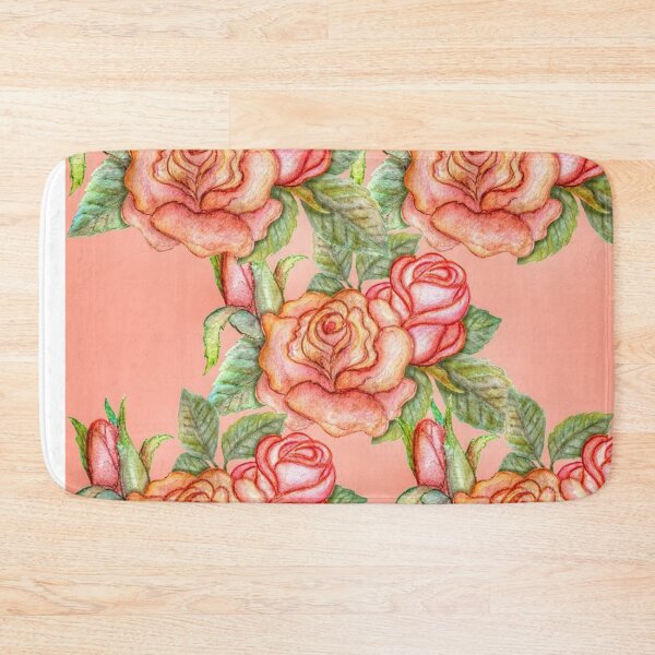 Item preview, Shinny pink roses on a pinky fond designed and sold by Mariocii.