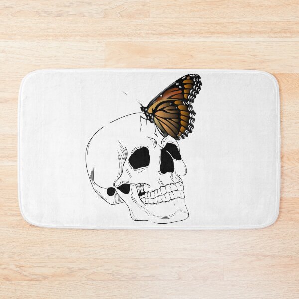 Item preview, skull and butterfly designed and sold by Phiiilo.