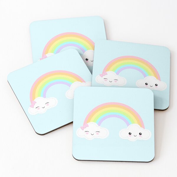 Item preview, Rainbow and happy clouds designed and sold by ArteAnnie.
