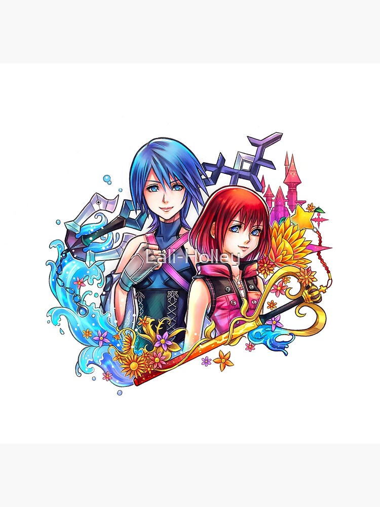 Disover Aqua and Kairi Kingdom Hearts Premium Matte Vertical Poster