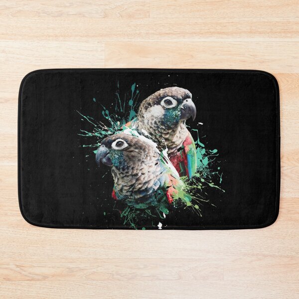 Item preview, Color Splatter Crimson Bellied Conure Parakeet Parrot Dad Black designed and sold by Alienphysique.