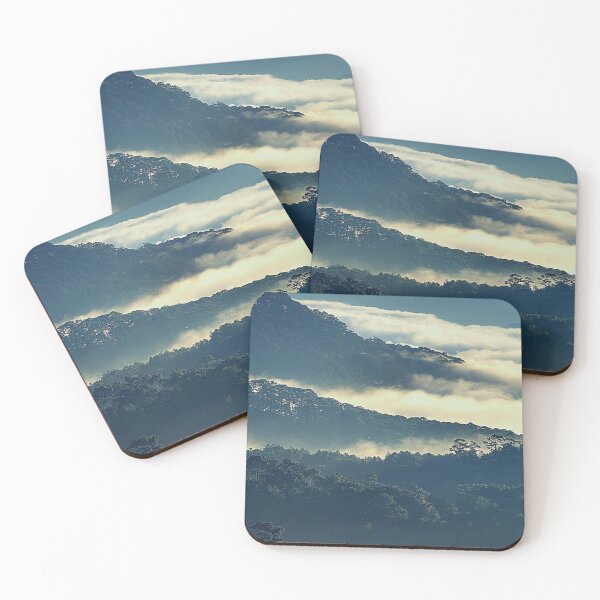 Item preview, Mountains Covered In Fog, Landscape Photography, Forest Art, Cloudy Sky designed and sold by Nature-Arts.
