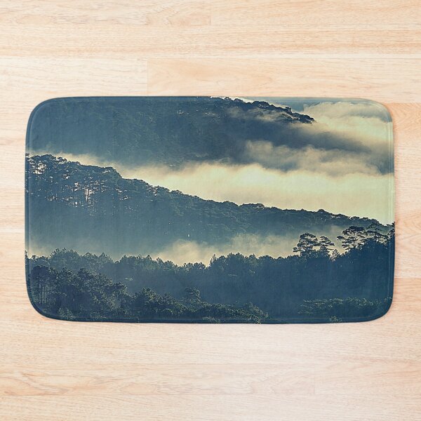 Item preview, Mountains Covered In Fog, Landscape Photography, Forest Art, Cloudy Sky designed and sold by Nature-Arts.