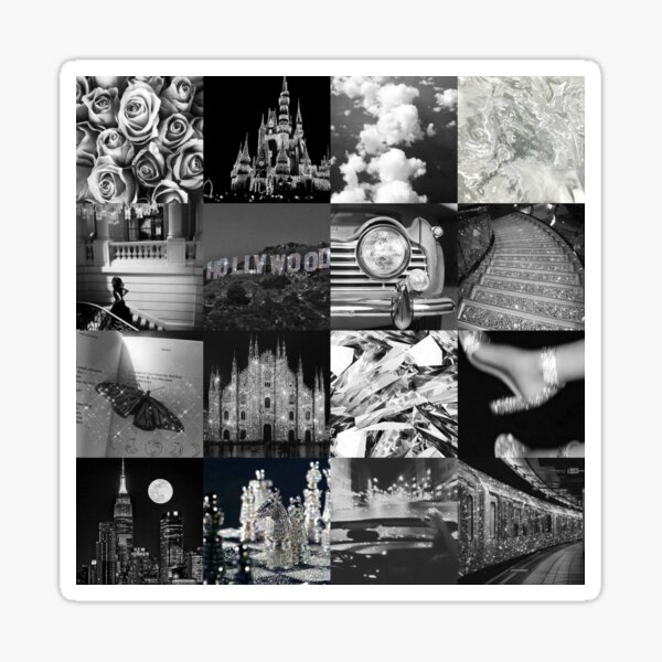 Silver Aesthetic Collage Sticker For Sale By Vivichill Redbubble 9153