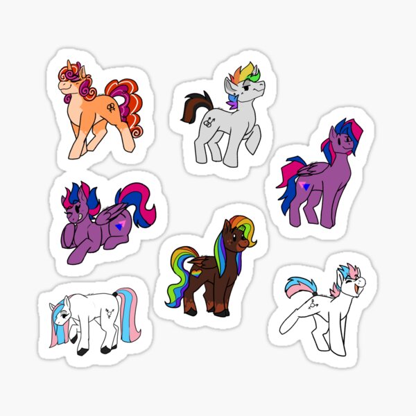 Pride Ponies- Set 1 Sticker