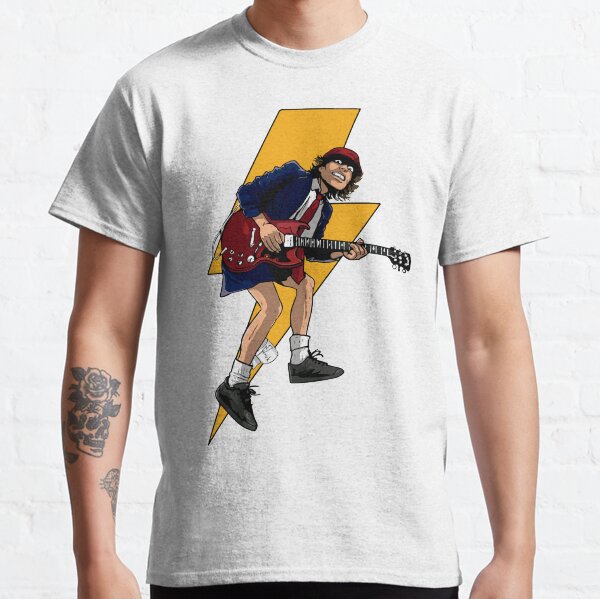 rock acdc T-shirt classique