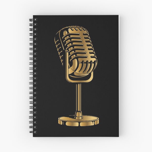 Item preview, Golden Vintage Microphone designed and sold by artdesignforyou.