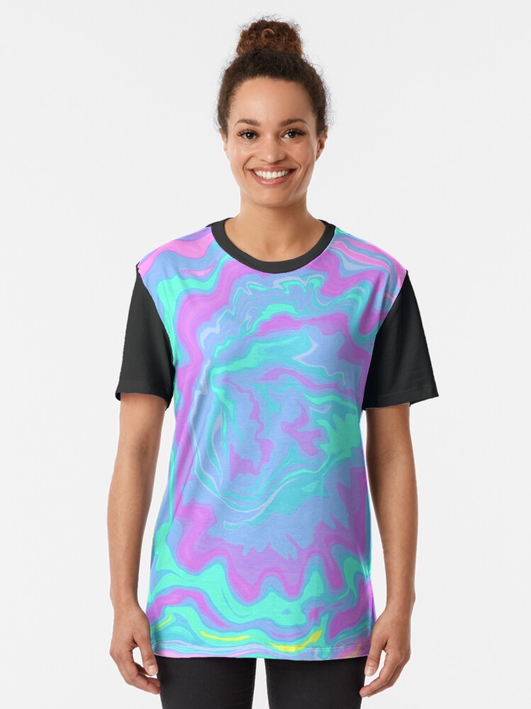 neon tie dye  Graphic T-Shirt for Sale by Ellen Lambert
