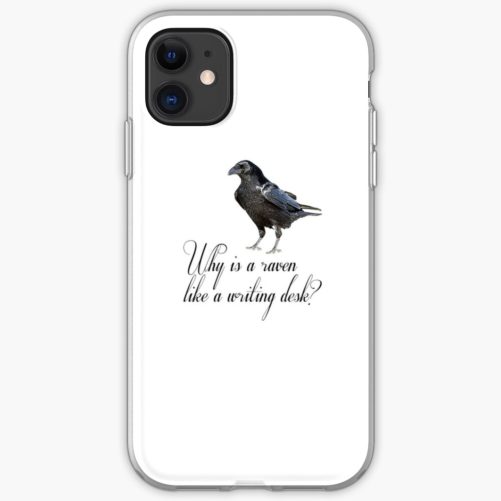 Why Is A Raven Like A Writing Desk Iphone Case Cover By