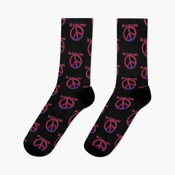 Item preview, Be Here Now with a Peace Sign designed and sold by PeaceNinja.