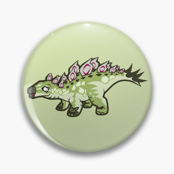 Item preview, stylized stegosaurus dinosaur designed and sold by IMPULSEimpact.