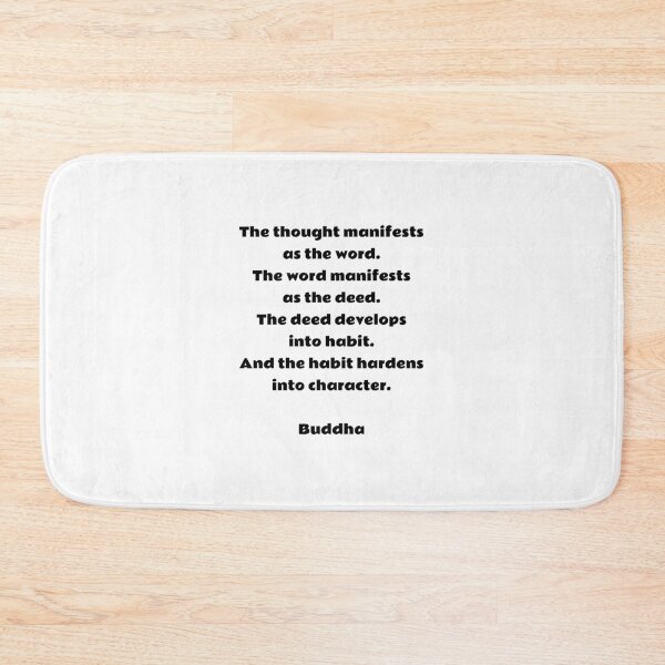 Item preview, The thought manifests as the word - Buddhist quote - Quotes Said By Buddha designed and sold by Inspirationmotivation.