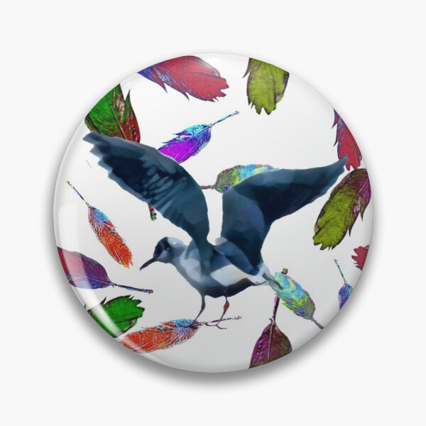 Artikelvorschau, Federleicht: Bunte Vögel und Federn - Muster weißer Hintergrund Fotoart entworfen und verkauft von kikidu21.