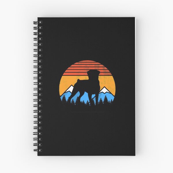 Item preview, Retro Distressed Vintage Sunset Mountains and Forest Rottweiler Dog Gift designed and sold by Guarddogdrive.