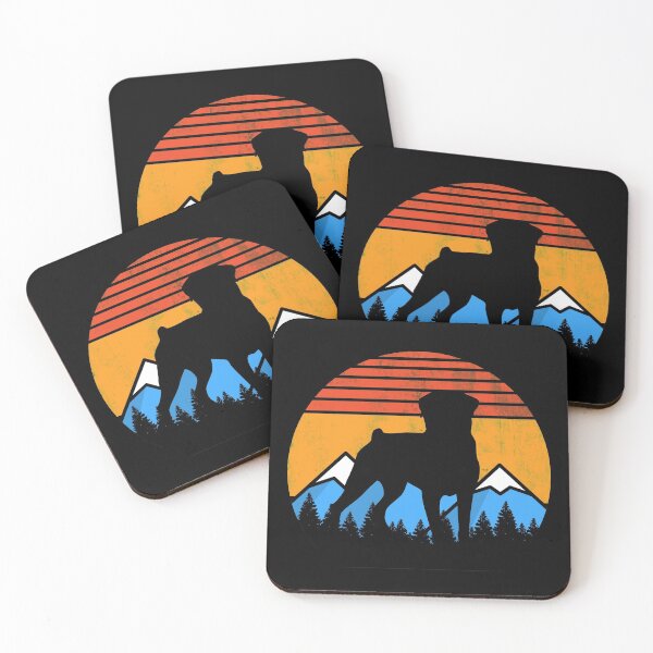 Item preview, Retro Distressed Vintage Sunset Mountains and Forest Rottweiler Dog Gift designed and sold by Guarddogdrive.