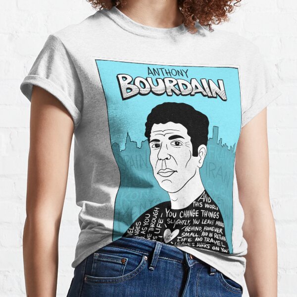 Anthony Bourdain Pop Folk Art Classic T-Shirt