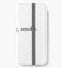 Crash Knall Rauch iPhone Flip-Case/Hülle/Klebefolie