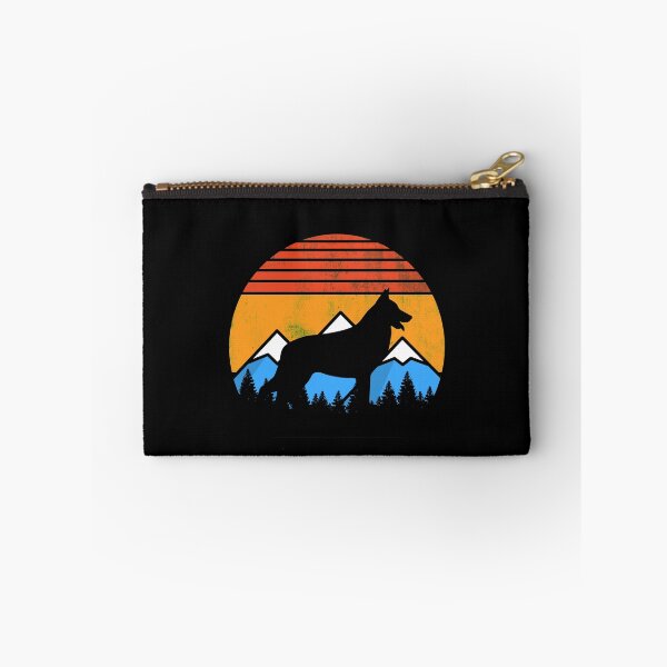 Item preview, Retro Distressed Vintage Sunset Mountains and Forest German Shepherd GSD Dog Gift designed and sold by Guarddogdrive.