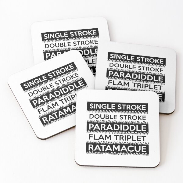 Item preview, Essential Drum Rudiments with Sticking (black text) designed and sold by Kendall Anderson.