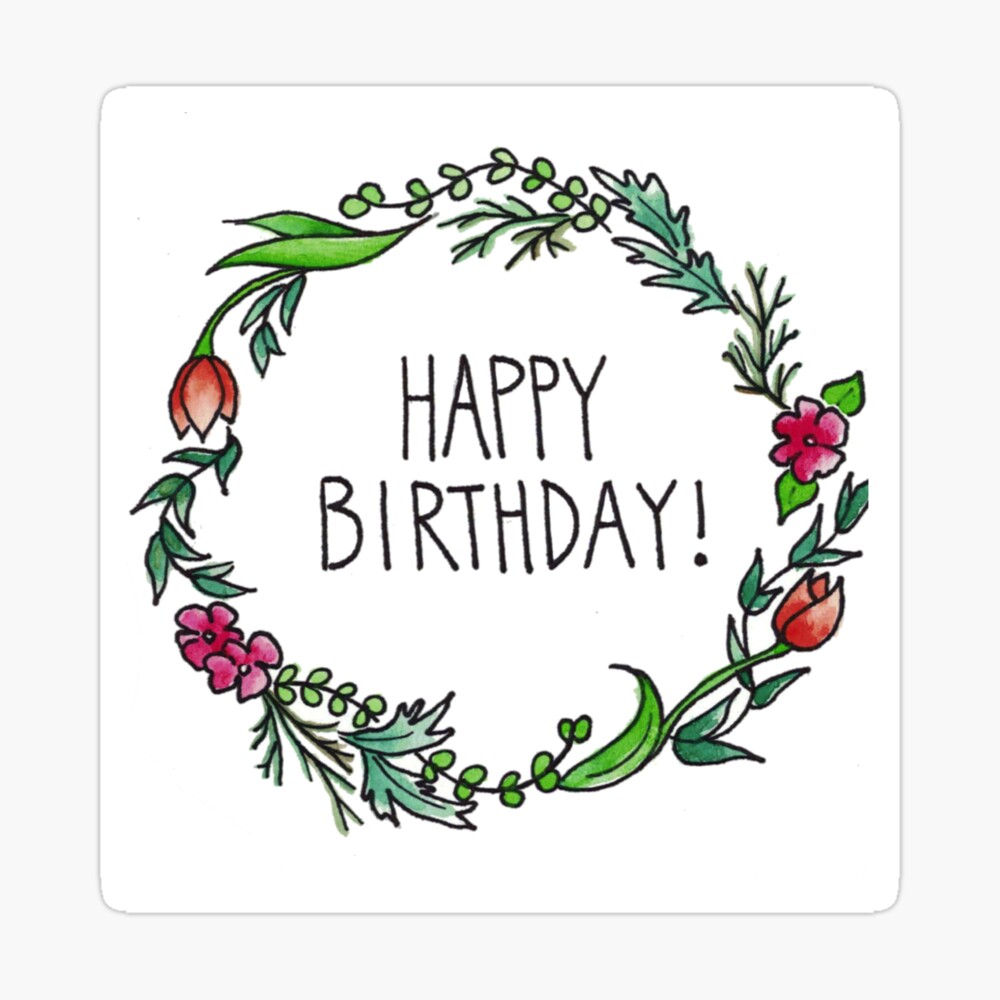 Carte De Vœux Bon Anniversaire Par Katrinahass Redbubble