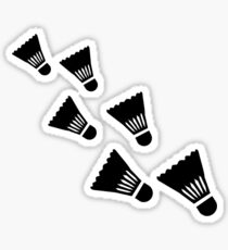 Badminton Shuttlecocks Sticker
