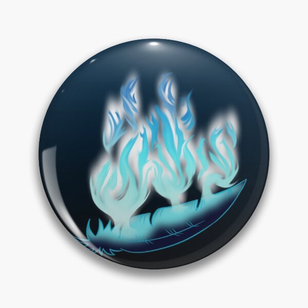 Item preview, Blue Flames & Feather designed and sold by ArtofAntonieta.