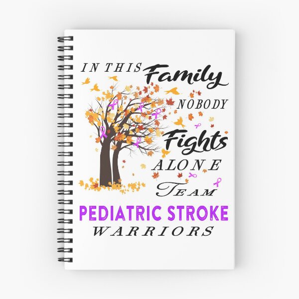 Item preview, In This Family No One Fight Alone Pediatric Stroke Awareness ribbon tree designed and sold by radianen.
