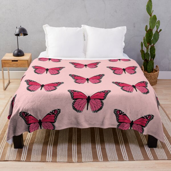 Aperçu de l'œuvre papillon monarque rose créée et vendue par withlovepiper.