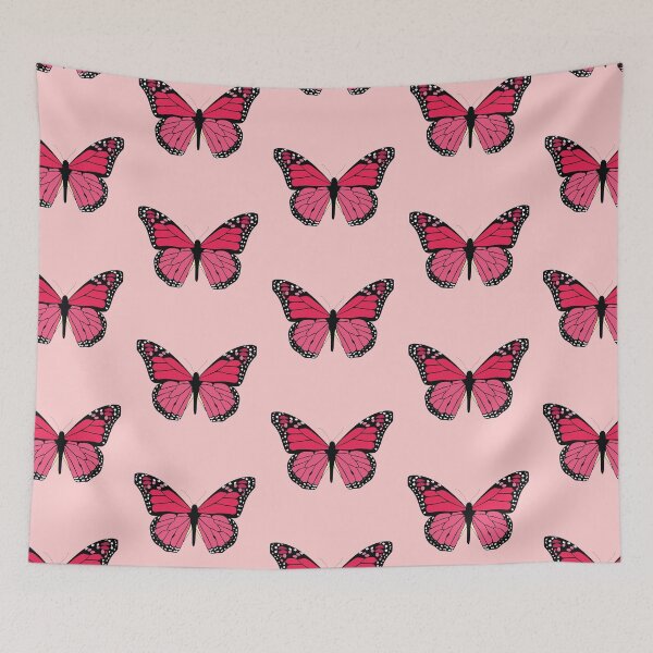 Aperçu de l'œuvre papillon monarque rose créée et vendue par withlovepiper.