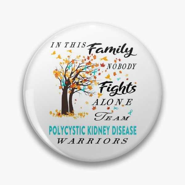 Item preview, In This Family No One Fight Alone Polycystic Kidney Disease Awareness ribbon tree designed and sold by radianen.