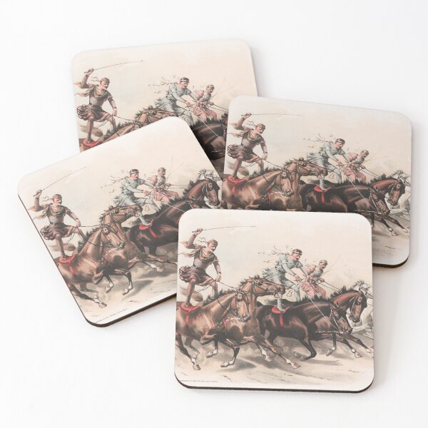 Item preview, Standing Horseback Riders Chromolithograph - Circa 1890 designed and sold by warishellstore.