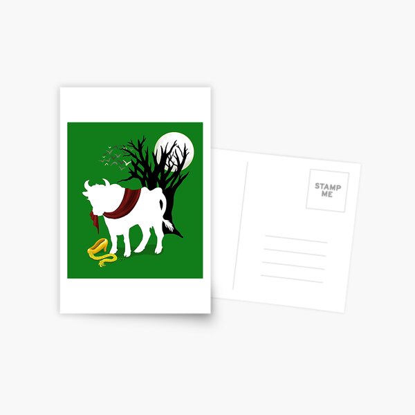 Into the Woods - Green Background Postcard