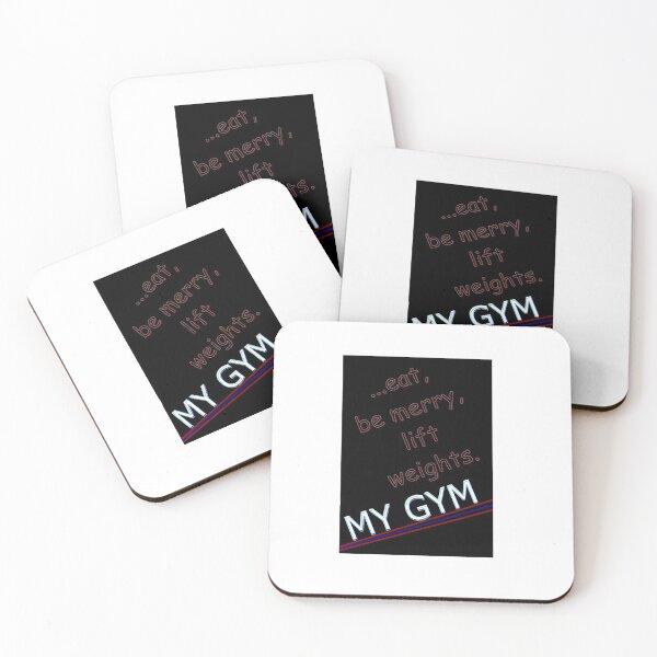 Item preview, MY GYM - eat be merry lift weights designed and sold by Crom1957.