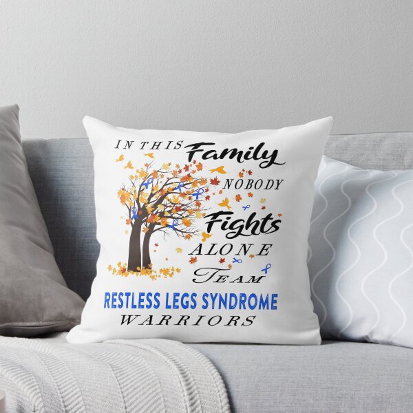 Item preview, In This Family No One Fight Alone Restless Legs Syndrome Awareness ribbon tree designed and sold by radianen.