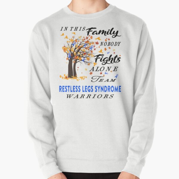 Item preview, In This Family No One Fight Alone Restless Legs Syndrome Awareness ribbon tree designed and sold by radianen.