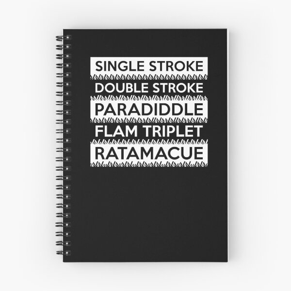 Item preview, Essential Drum Rudiments with Sticking (white text) designed and sold by Kendall Anderson.