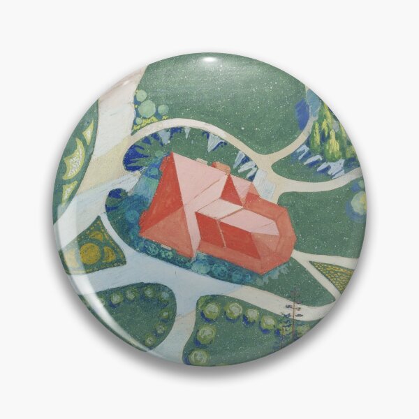 Item preview, Painted garden round stickers designed and sold by wavethreat.